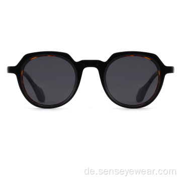 Vintage Modetrendy Luxusacetate Frauen Sonnenbrille